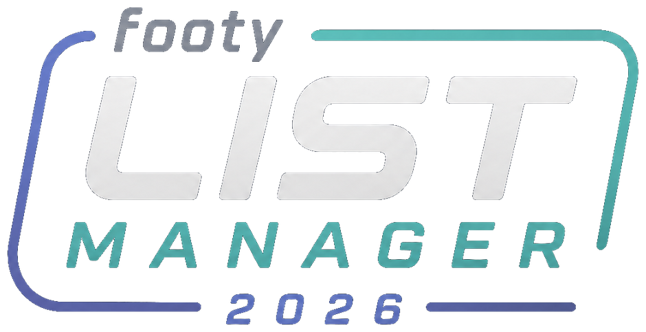 Footy List Manager
